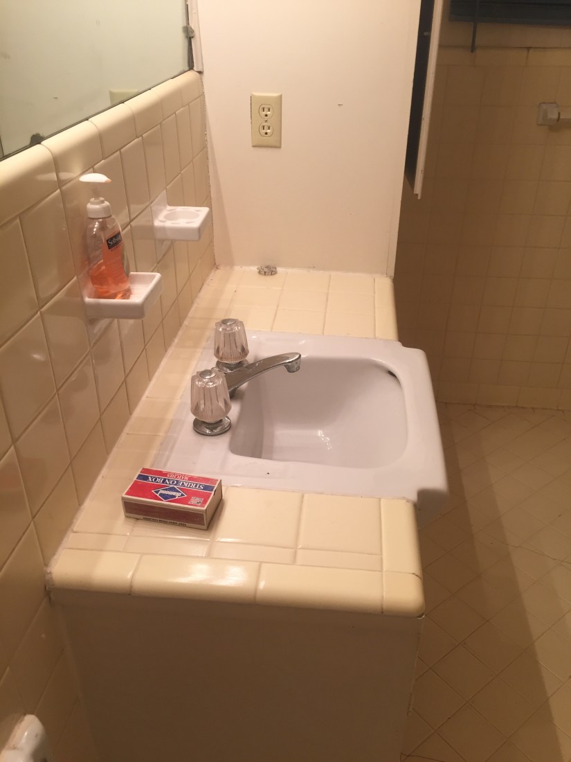 Before - guest bathroom sink