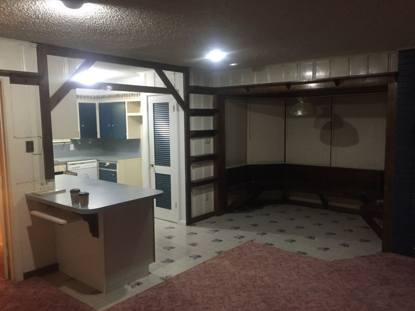 Before - kitchen and breakfast nook