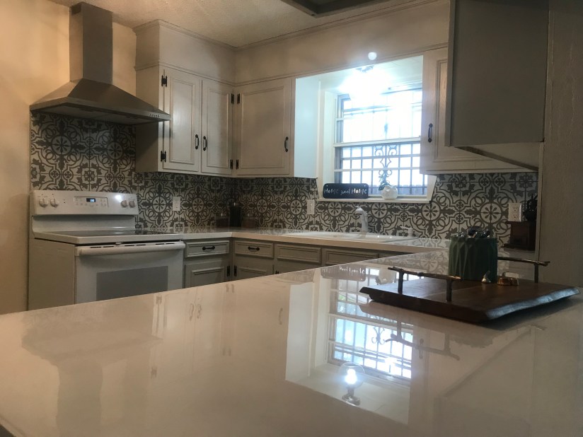 kitchen after counter view