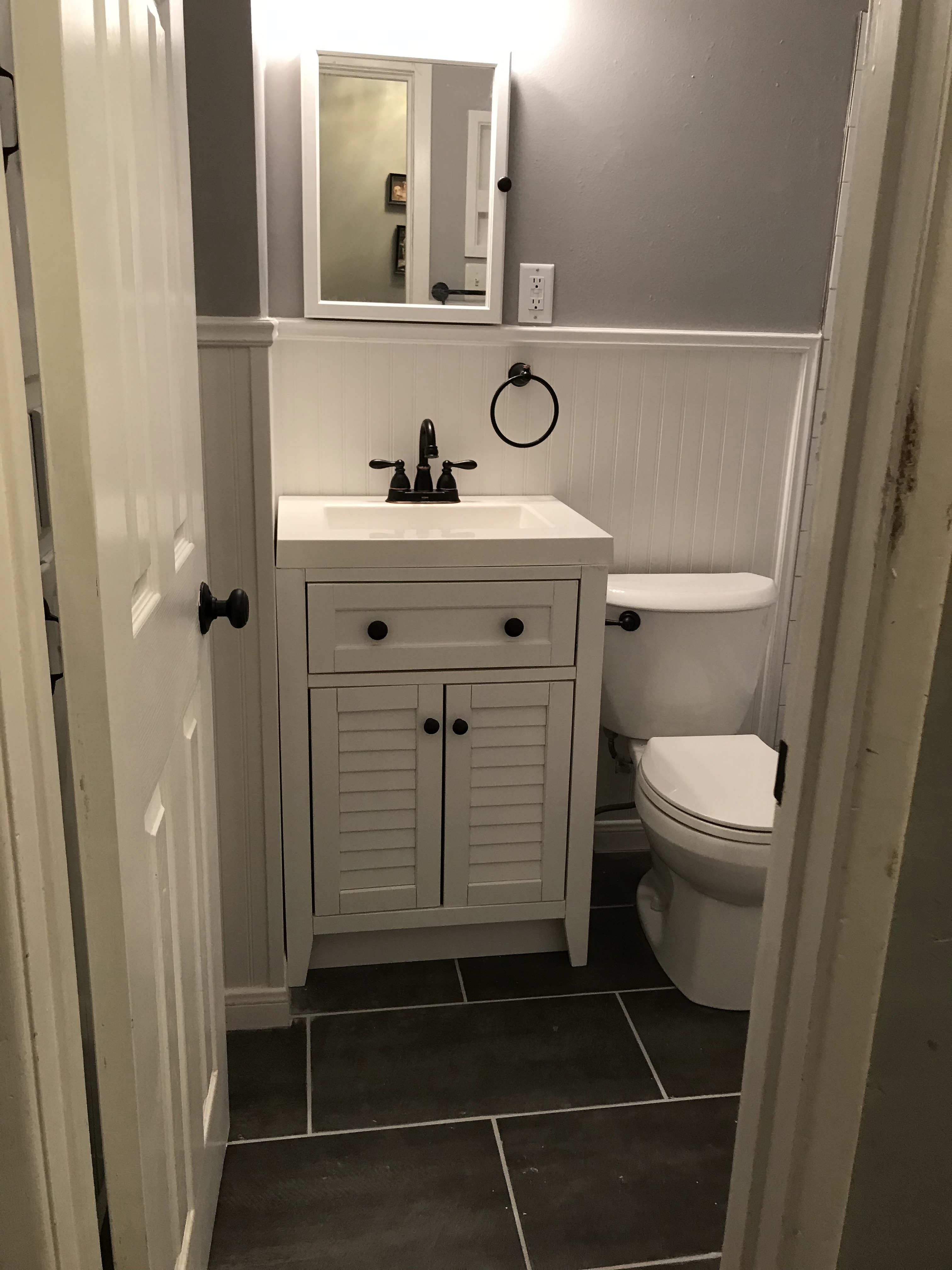 hall vanity upgrade