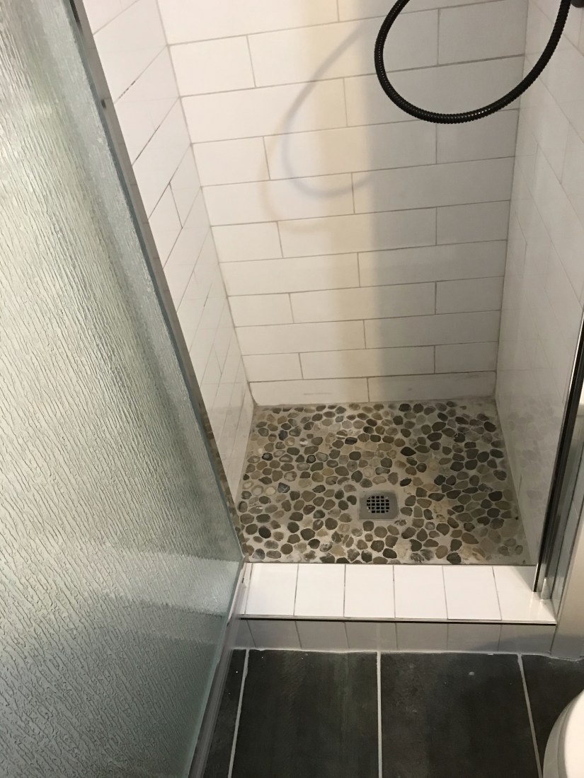 shower floor upgrade